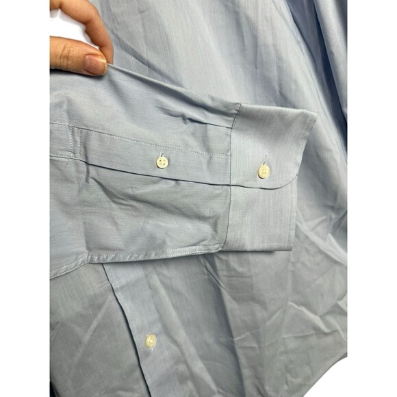 J. Crew Mens Blue Slim Untucked Performance‎ Button Down Dress Shirt Size XL - Picture 8 of 15